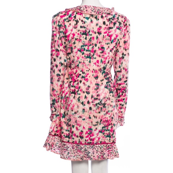 Rococo Sand Printed Ruffled Wrap Dress N159-24 - Picture 3 of 10